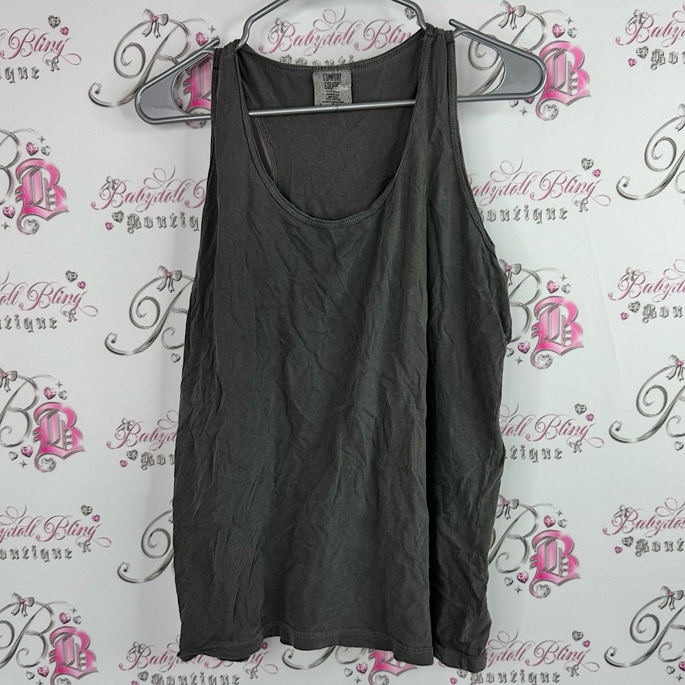 Comfort Colors tank top flowy baggy grey Charcoal Tank Top